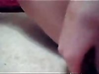 Sweet amateur webcam girlie fingerfucked her own sweet pussy
