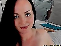 Busty Brunette Reveals Kinky Tricks On Webcam