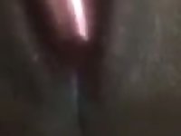 Kinky closeup vid of lusty amateur bitch using a dildo for petting her wet slit