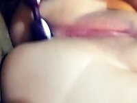 Anal bead butt plug in my tight ass