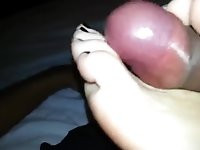 Watch amateur wife of mine giving me a really pleasant footjob