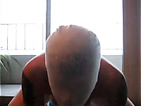 Masked perverted webcam nympho madly sucked dildo for me