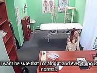 Full amateur sex play at the doctor's cabinet in secret XXX