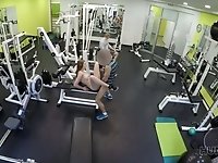 Frivolous red head gets her pussy fucked for cash at the gym