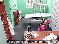 Hidden camera at fake hospital records nurse Mea Melone having sex
