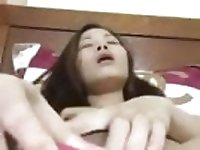 pretty asian girl masturbating