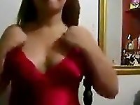 Arab moroccan girl with enormous juggs teases and masturbates on livecam