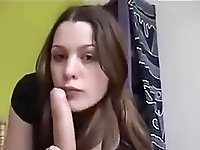 Happy Girlfriend Gives a Great Blowjob