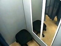 Hidden cam captures amateur girl in changing room