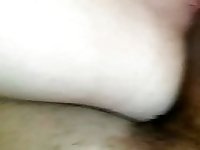 Slowly fucking the Mrs with my big black cock