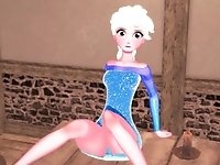 Futa - Disney - Jasmine (Aladdin) x Elsa (Frozen) - Hentai