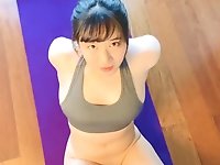 Adorable Japanese babe fucked after in the middle of her training