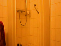 Hidden camera films my sexy roommate taking shower