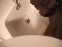 Amateur blond haired svelte nympho of my buddy licks his butthole