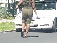 bad black chic walking across