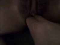 Hairy cunt of amateur slutty whorish GF was in need of some finger play