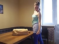 Russian busty teen Alexa Rovento is masturbating wet yummy pussy