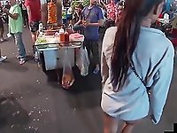 Amateur couple on a day out in Bangkok