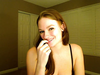 Gorgeous redhead mistress makes kinky webcam session for me