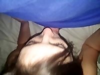 Eve can't get enough of Adam's cum (Full blowjob and cum on tongue)