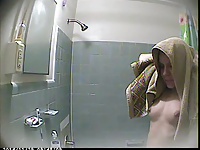 Russian girlfriend in hidden cam in shower 5