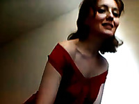 Dark haired cutie was dancing in arousing way on her webcam
