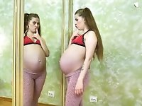 'very first amateur home made porn video with ninth month pregnant stepsis'