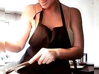 'Stunning MILF Cristina making some TACOS with her wet pussy masturbating '