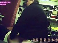 Blonde teen fucked by fat man on hidden cam