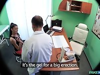 Bitch gets intimate with her doctor after a nice teaser
