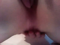 Busty and sporty white brunette hottie on webcam masturbating