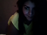 Amateur webcam black head stripteased and exposed her really big rack