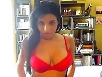 Hot latina masturbate her juicy pussy with a dildo.