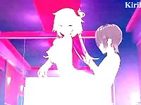 'Akai Haato and I have intense sex at a love hotel. - Hololive VTuber Hentai'