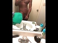 Strokin my Dick Before The Shower