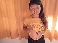 Latina curvy babe tries hard anal in leggings