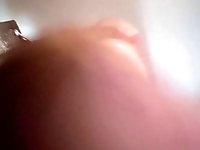 UNDER BIG FULL BALLS VIEW WITH DEEP MOANING CUMSHOT