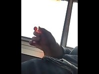 Stroking dick on Amtrac train wishing I was fucking