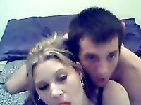 Naughty girlfriend gets fucked on webcam