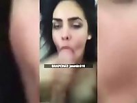 Horny StepMom gets DeepThroat & Facial Cumshot Fuck in Bed Snapchat Exposed