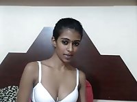 Sexy cam chick is a lazy webcam stripper who finally shows her tits