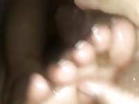 oily hands and feet