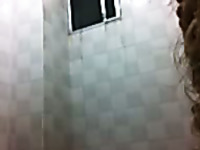 Spy camera catches my Filipina flatmate in bathroom