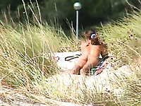 My friend made a spy cam video of masturbating on beach lady
