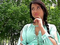 Outdoor fucking in the woods with amateur girl Taissia Shanti