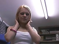 Amateur video of blonde babe Cameron Amor with saggy tits teasing