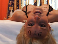 Nasty webcam whore Natalia made an epic tribute for me