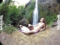 "Endza & Sierra Lesbian Camping & Cumming"