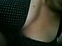 Breath-taking amateur beauty showing her titties on cam