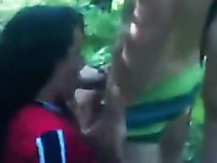 Orgy in the woods of some amateur exotic couples is must watch